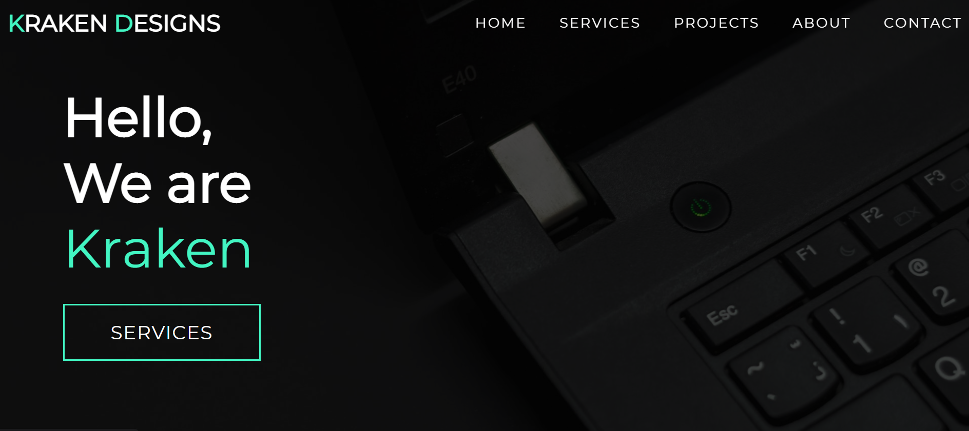 Kraken Designs homepage